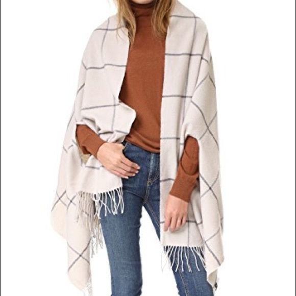 Madewell Accessories - Madewell Windowpane Cape Scarf